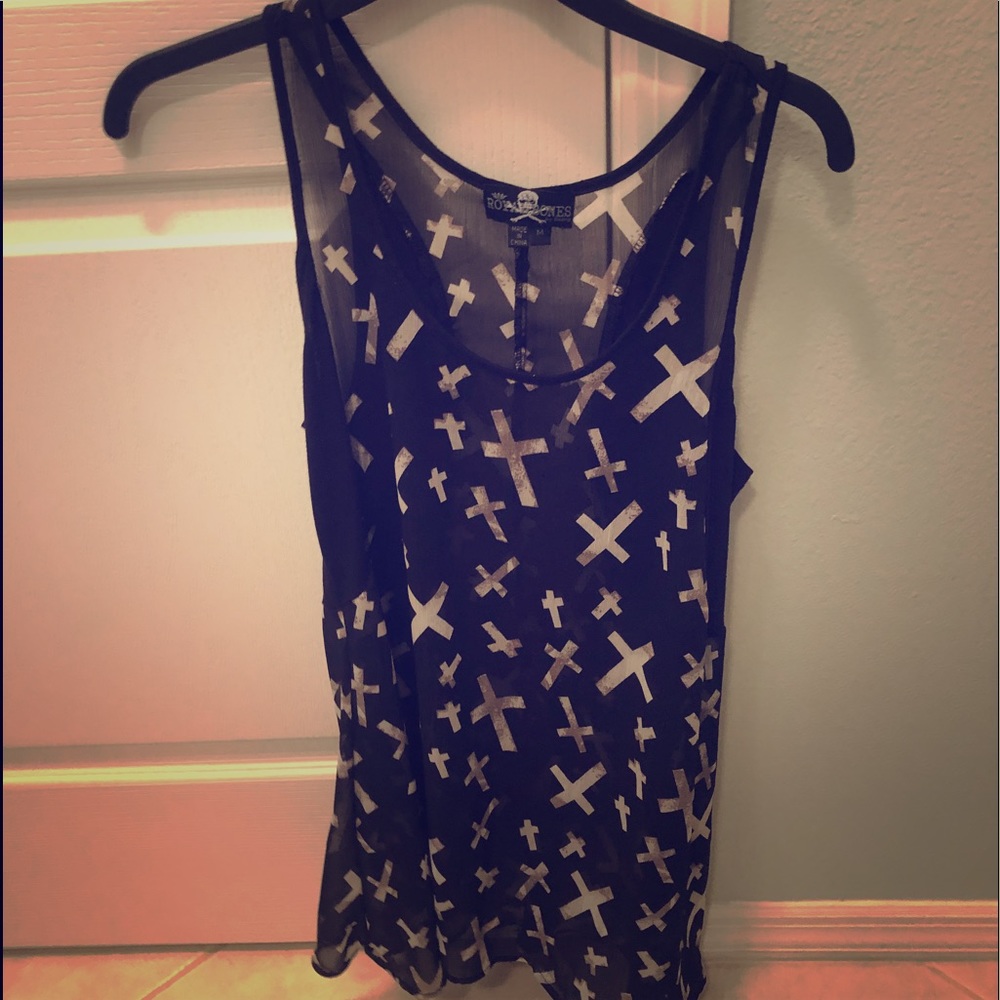 Silky see through tank top